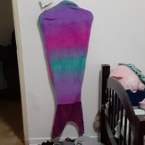 Mermaid tail blanket